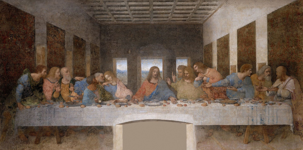 La última cena, una de las obras maestras de Leonardo Da Vinci en Milán.
